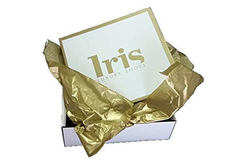 UNIQOOO 60 Sheets Metallic Gold Foil Gift Tissue Paper Bulk, Large 20X26 Inch, Recyclable Durable For Gift Bags Box Gift Wrapping DIY Craft, Wedding Birthday Party Favor Decor, Shredded Filler, Pinata