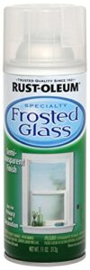 rust-oleum 1903830 frosted glass spray paint, 11 oz, frosted glass