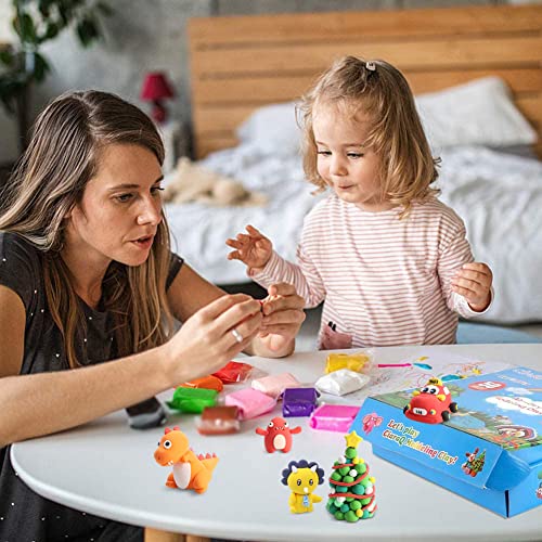 CiaraQ Modeling Clay Kit - 50 Colors Air Dry Ultra Light Clay, Safe & Non-Toxic, Great Gift for Kids.