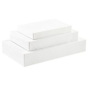 all day gifts 10 pack white gift wrap boxes with lids – assorted multi-pack