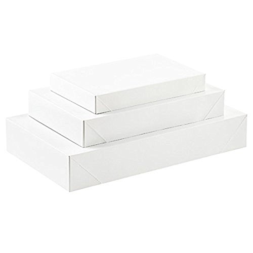 All Day Gifts 10 Pack White Gift Wrap Boxes with Lids - Assorted Multi-pack