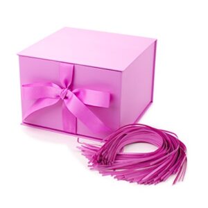 Hallmark 7" Gift Box (Light Pink) for Mother's Day, Birthdays, Bridal Showers, Weddings, Baby Showers, Bridesmaids Gifts, Valentines Day and More