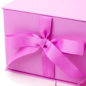 Hallmark 7" Gift Box (Light Pink) for Mother's Day, Birthdays, Bridal Showers, Weddings, Baby Showers, Bridesmaids Gifts, Valentines Day and More