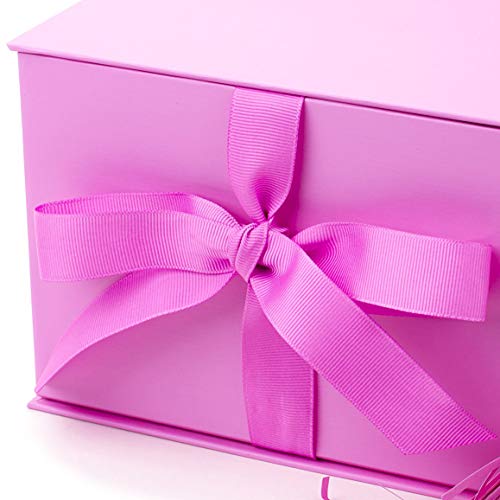 Hallmark 7" Gift Box (Light Pink) for Mother's Day, Birthdays, Bridal Showers, Weddings, Baby Showers, Bridesmaids Gifts, Valentines Day and More