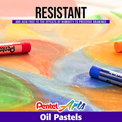 Pentel Oil Pastels 50/Pkg-Assorted Colors