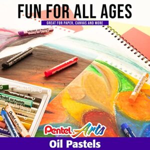 Pentel Oil Pastels 50/Pkg-Assorted Colors