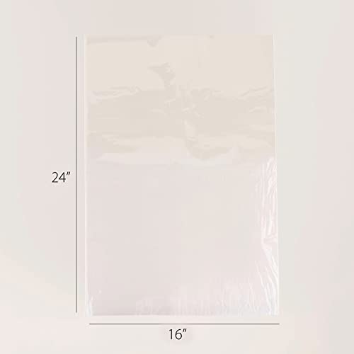 Shrink Wrap Basket Bags For Gift Baskets Clear Cellophane PVC Shrink Bags 16"x 24" (10 Pack)