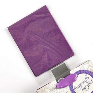 Christian Art Gifts Gift Bag, Card, and Tissue Paper Blessed Day Numbers 6:24 Bible Verse, Purple Butterfly, Small