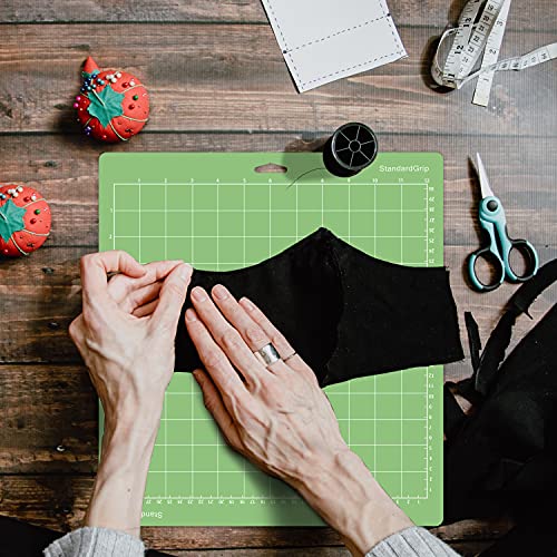 Gwybkq Cutting Mat for Cricut Explore One/Air/Air 2/Maker 8 Pack 12x12 Inch Standard Green Grip Adhesive Sticky Non-Slip Durable Mat Cut Mats Replacement Accessories