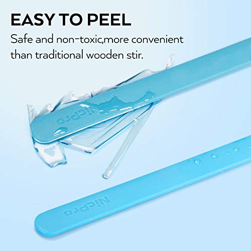 Silicone Resin Measuring Cups Tool Kit- Nicpro 250 & 100 ml Measure Cups, Silicone Popsicle Stir Sticks, Pipettes, Finger Cots for Epoxy Resin Mixing, Molds, Jewelry Making, Waxing, Easy Clean