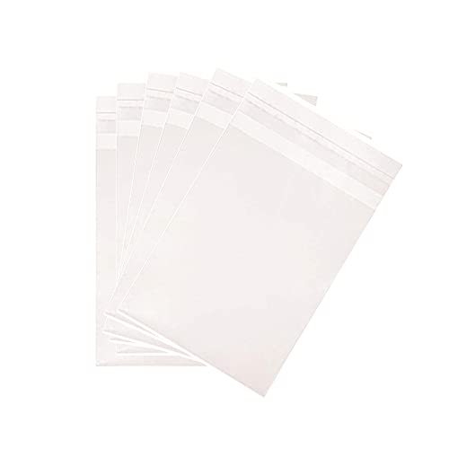 KoberrLi 100Pcs 4½ x 6½-inch Clear Resealable Cello Cellophane Bags, Clear Cookie Bags Self Adhesive for Candy Cookies Cards