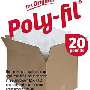 Fairfield The Original Poly-Fil Premium Box, 20 lb, White