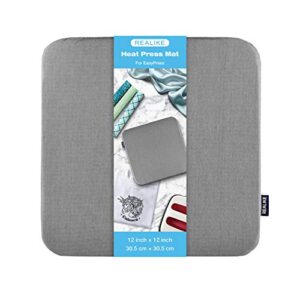 realike heat press mat for cricut easypress 2/cricut easypress(12x12 inch), easy press mat for htv craft vinyl ironing insulation transfer projects