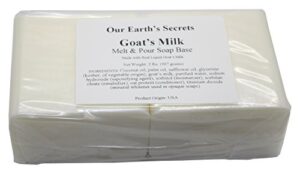 our earth’s secrets goats milk – 2 lbs melt and pour soap base