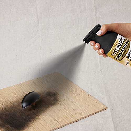 Rust-Oleum 330505 Universal All Surface Spray Paint, 12 oz, Matte Farmhouse Black