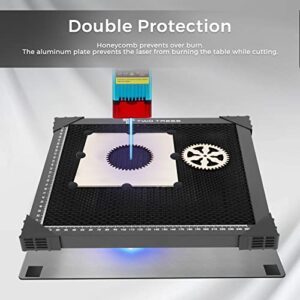 300 * 300mm Honeycomb Laser Bed Honeycomb Working Table Laser Honeycomb for CO2 or Laser Engraver Cutting Machine with Aluminum Plate and Engraving Materials