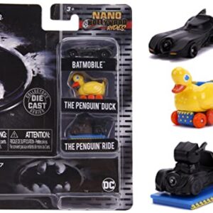 Jada Toys Nano Hollywood Rides Batman Returns Batmobile 3 PK, Black
