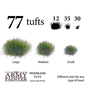 The Army Painter - Battlefield Tufts - Wasteland Tuft Bundle with Woodland Tuft and Swamp Tuft - Terrain Model Kit for Miniature Bases and Dioramas - 77 Pcs 3, Sizes