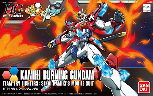 TAMASHII NATIONS Bandai HGBF 1/144 Kamiki Burning Gundam Gundam Build Fighters Action Figure