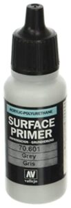 vallejo acrylic paint, surface primer 70.601 grey gris