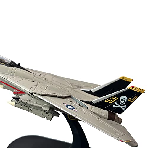 1/100 Scale US Navy Grumman F-14 F-14A F-14B F-14D Tomcat Fighter Aircraft Metal Military Diecast Plane Model Gift Ornament Collection (F-14A)