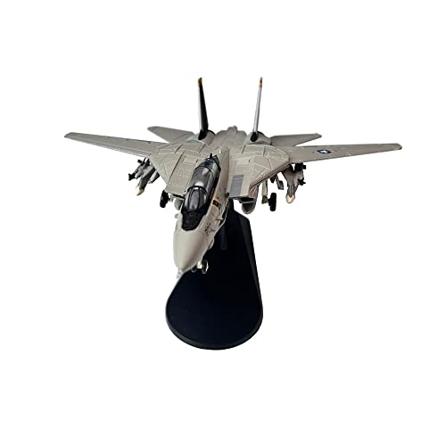 1/100 Scale US Navy Grumman F-14 F-14A F-14B F-14D Tomcat Fighter Aircraft Metal Military Diecast Plane Model Gift Ornament Collection (F-14A)