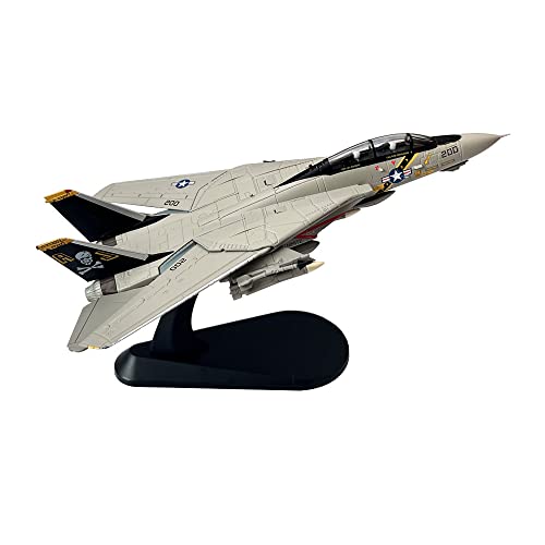 1/100 Scale US Navy Grumman F-14 F-14A F-14B F-14D Tomcat Fighter Aircraft Metal Military Diecast Plane Model Gift Ornament Collection (F-14A)