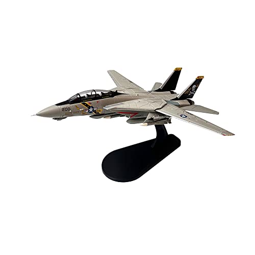 1/100 Scale US Navy Grumman F-14 F-14A F-14B F-14D Tomcat Fighter Aircraft Metal Military Diecast Plane Model Gift Ornament Collection (F-14A)