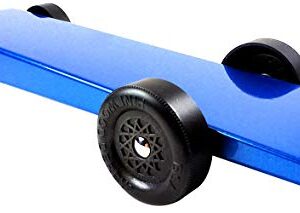 Pinewood Pro Pine Derby Car Kit with PRO Graphite - Painted, Weighted and Ready to Race - Blue Marlin