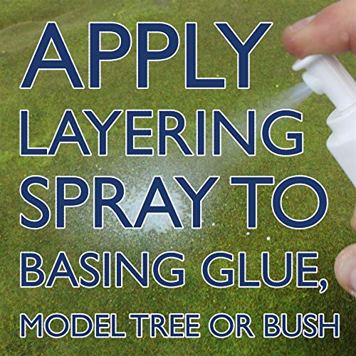 War World Scenics Static Grass Layering Spray 500ml for Model Railway Dioramas & Wargame Terrain