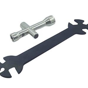 HOPLEX RC Car Wrench Multi-Function Wrench Turnbuckle Wrench with Cross Wrench for RC Car Repair Work