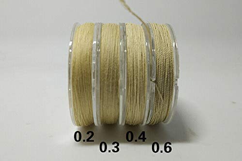 Waxed Cotton Rigging Thread Choice of Colour/Size Model Boat Fittings (0.3)