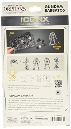Fascinations Metal Earth Premium Series Mobile Suit ASW-G-08 Gundam Barbatos 3D Metal Model Kit
