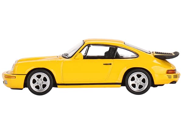 1987 RUF CTR Blossom Yellow with Black Stripes Limited Edition to 3000 Pieces Worldwide 1/64 Diecast Model Car by True Scale Miniatures MGT00419