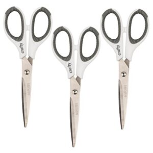 singer 6-1/2 inch craft scissors with comfort grip, set of 3
