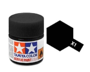 tamiya models x-1 mini acrylic paint, black