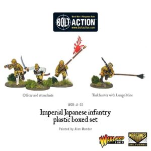 Wargames Delivered Bolt Action Miniatures - Japanese Infantry Troop Set, World War 2 Miniatures, Action Figures 28mm Scale Army Men for Miniature Wargame by Warlord Games