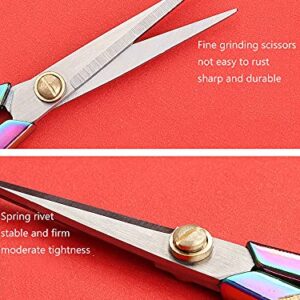 Jasni Embroidery Scissors Small Professional Stainless Steel Sewing Vintage Plum blossom handle Sharp Pointed for DIY tools Craft cutting Tailor Styling Thread Yarn Shears 2 Packs 5 Inches (Color)