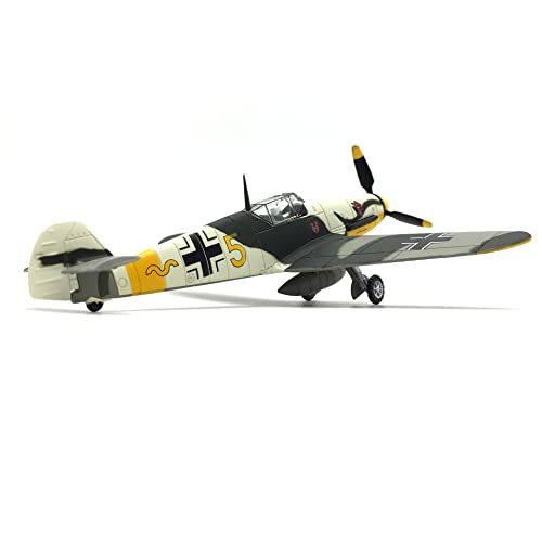 1/72 Scale German WWII Messerschmidt BF-109 Fighter Model Diecast Airplanes Military Display Model Aircraft for Collection Classic Model