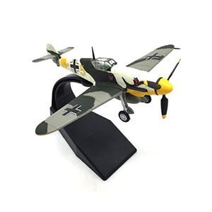 1/72 Scale German WWII Messerschmidt BF-109 Fighter Model Diecast Airplanes Military Display Model Aircraft for Collection Classic Model