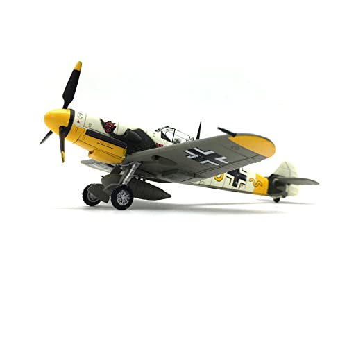 1/72 Scale German WWII Messerschmidt BF-109 Fighter Model Diecast Airplanes Military Display Model Aircraft for Collection Classic Model