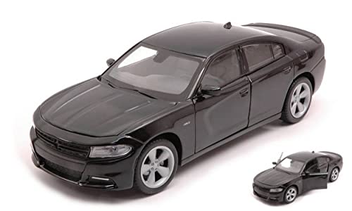 Scale Model Compatible with Dodge Charger R/T Black 1:24 Welly WE24079BK