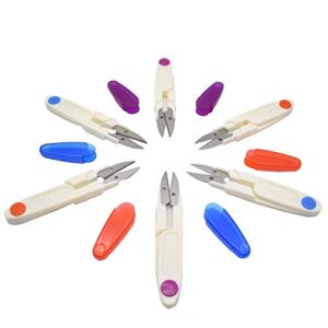 6 pack yarn scissors thread cutters u shape for diy projects random colors