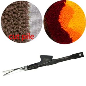 AMLESO 1pc Cut/Loop Pin Needle Scissors for Electric Hand Rug Tufting Gun Carpet Weaving Machine Tools Accessories, Cut Pile