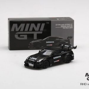 Truescale Miniatures Mini GT 1:64 LB-Silhouette Works GT Nissan 35GT-RR Ver.2 Matt Black LBWK Advan True Scale Miniatures MGT00291