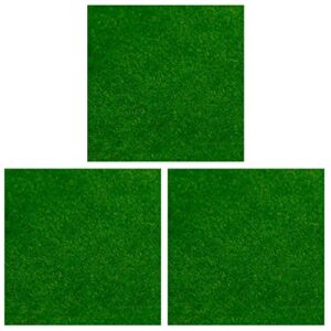 orgmemory model grass mat, (3pcs, 20″x20″), model railway scenery for model scenery