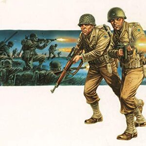 Bolt Action Rangers Lead The Way! US Rangers 1:56 WWII Military Wargaming Figures Plastic Model Kit