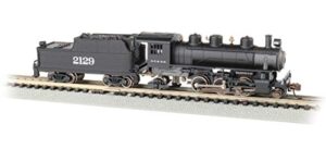 prairie 2-6-2 steam locomotive & tender – atsf #2129 – n scale