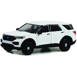 greenlight 43004-n hot pursuit – 2022 explorer police interceptor utility – white (hobby exclusive) 1:64 scale diecast