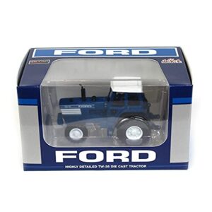Spec Cast Ford TW-35 Tractor FWA with Duals Blue with White Top 1/64 Diecast Model by SpecCast ZJD1899